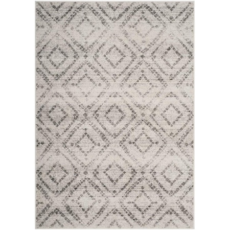 Safavieh 3 x 3 ft. Adirondack Contemporary Round Rug; Light Grey & Grey ADR131C-3R